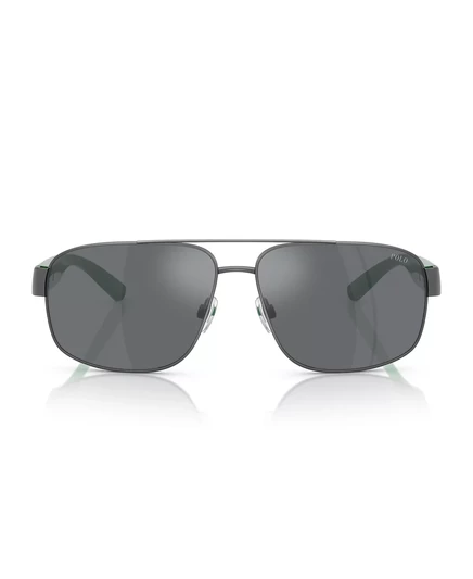 Мужские солнцезащитные очки Polo Ralph Lauren PH3156 semi shiny dark green