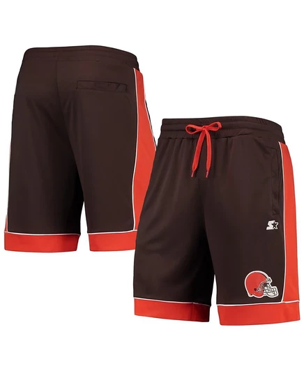 Мужские шорты Starter Cleveland Browns, коричнево-оранжевые