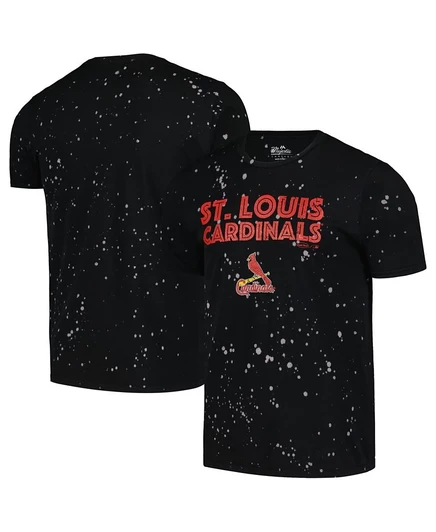 Мужская футболка Majestic St. Louis Cardinals, черно-белая