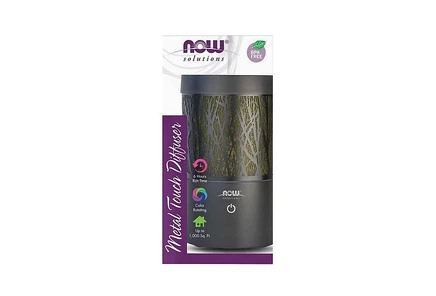 Ультразвуковой масляный диффузор NOW Foods с металлическим покрытием, 1 количество без цвета
