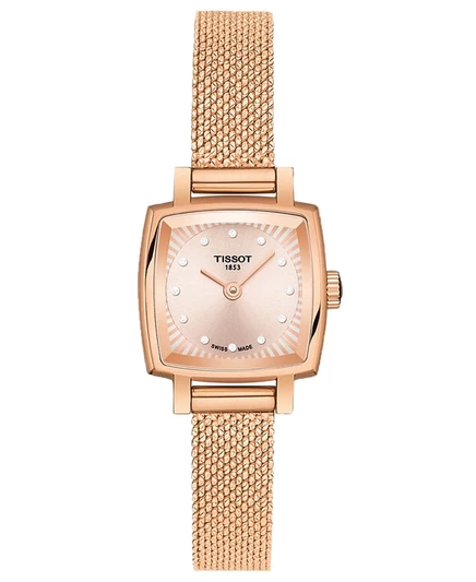 Женские часы Tissot T-Lady Lovely, 20 мм, розовое золото