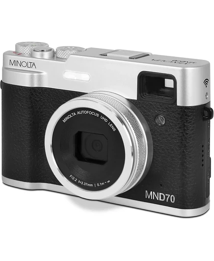 Фотоаппарат Minolta MND70 48 МП Wi‑Fi/5K, серебристо-черный