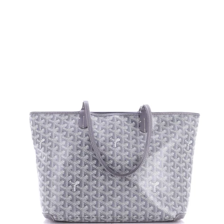 Бывшая в употреблении сумка Goyard PM Artois Tote из серого холста с покрытием
