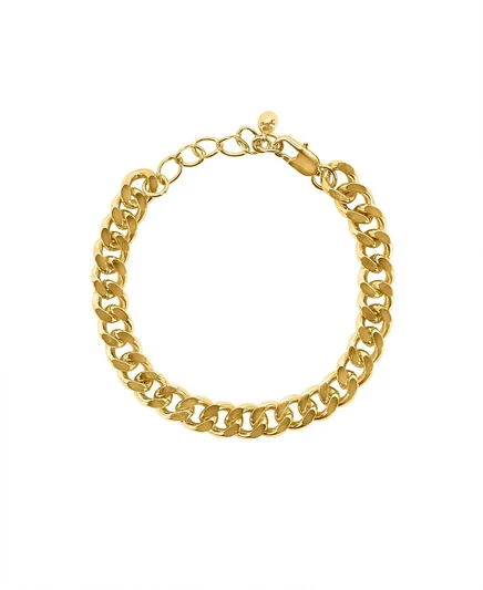 Женский позолоченный браслет oma the label Cuban Link 13 мм