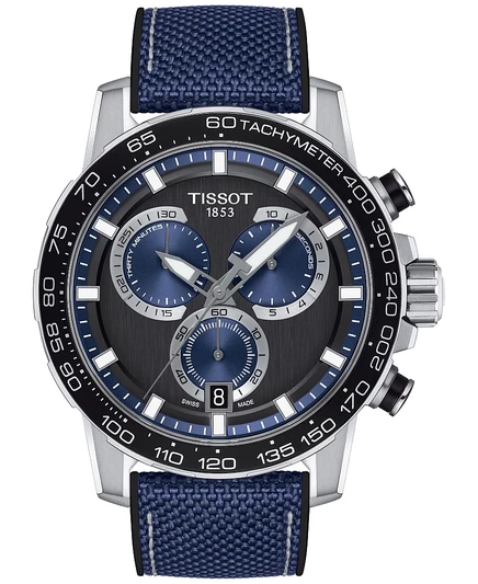 Мужские часы Tissot Supersport 40 мм хронограф, синие
