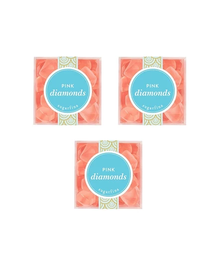 Конфеты Sugarfina Pink Diamonds набор из 3 кубиков