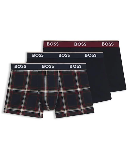 Мужские боксеры BOSS by Hugo Boss Power, 3 пары, синие