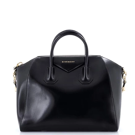 Женская сумка Givenchy Medium Antigona кожаная, черная