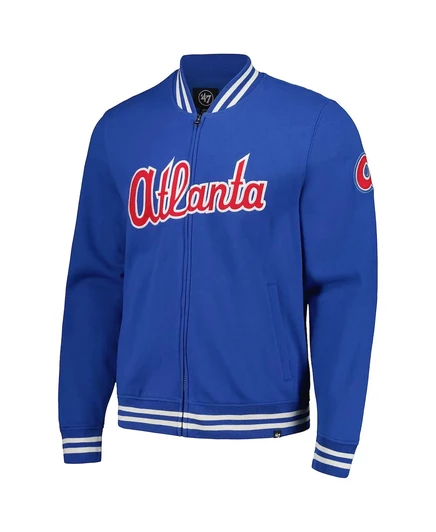 Мужская спортивная куртка Royal Atlanta Braves Pack Pro Camden на молнии от бренда '47 royal