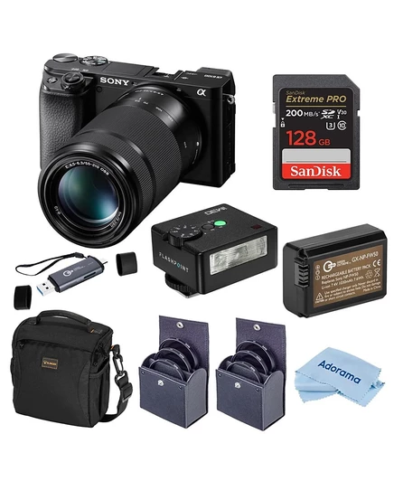 Фотоаппарат Sony Alpha a6100 комплект 16–50/55–210 мм, черный