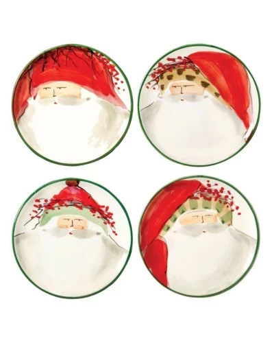 Тарелки Vietri Old St. Nick, 4 шт., ручная роспись