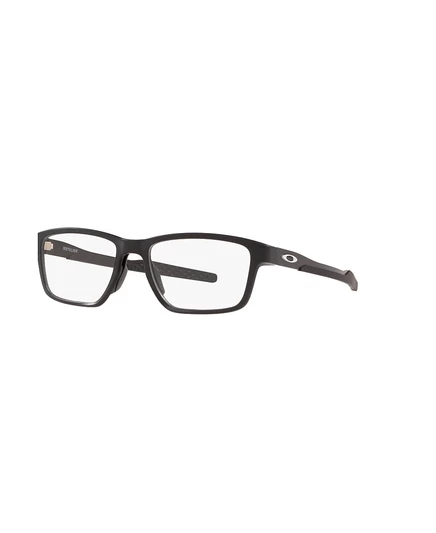 Мужские прямоугольные пластиковые очки Oakley Man OX8153 Metalink черного цвета