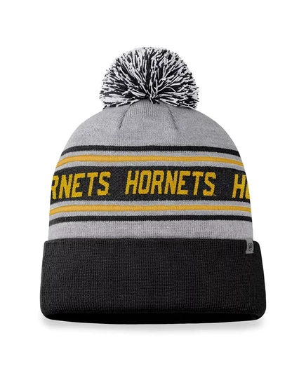 Мужская вязаная шапка Top of the World Heather Grey от Alabama State Hornets с манжетами и помпоном от Top of the World heather gray