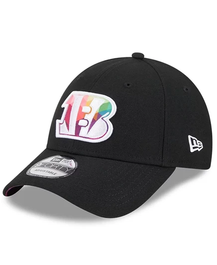 Мужская черная кепка New Era Cincinnati Bengals 2023 NFL Crucial Catch с регулируемой длиной 9 дюймов black
