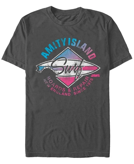 Мужская футболка Fifth Sun Jaws Amity Island, серая