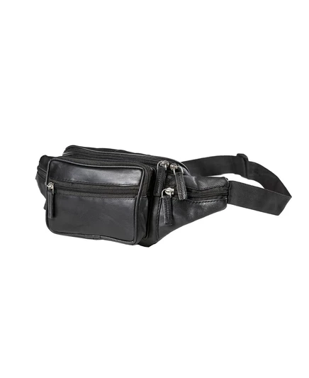 Поясная сумка из натуральной кожи Champs black