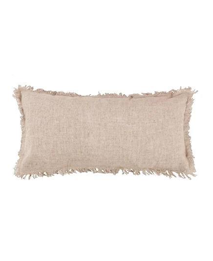 Декоративная подушка Levtex Linen Fringe 30×61 см, бежевая