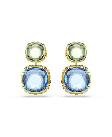 Женские серьги Swarovski Chroma, позолоченные, разноцветные