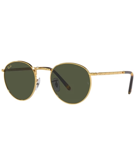 Солнцезащитные очки унисекс Ray-Ban, Новые, круглые, 50 золотых
