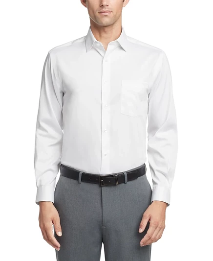 Мужская рубашка Van Heusen Flex Collar Slim Fit, белая