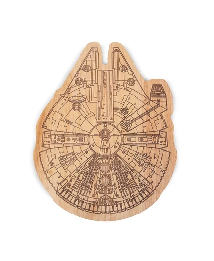 Разделочная доска Toscana Millennium Falcon 41 см, коричневая