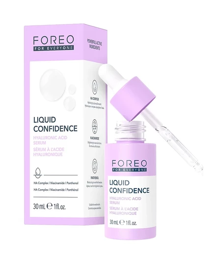 Сыворотка с гиалуроновой кислотой FOREO For EveryOne Liquid Confidence, 1 унция, бесцветная