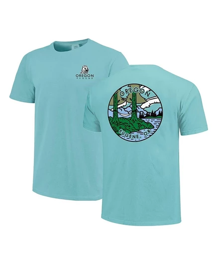 Унисекс футболка Image One Oregon Ducks Scenic, бирюзовая