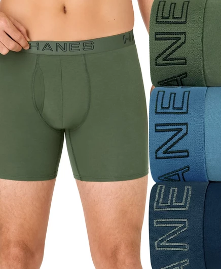 Мужские боксеры Hanes Ultimate Stretch, 3 шт., мультицвет