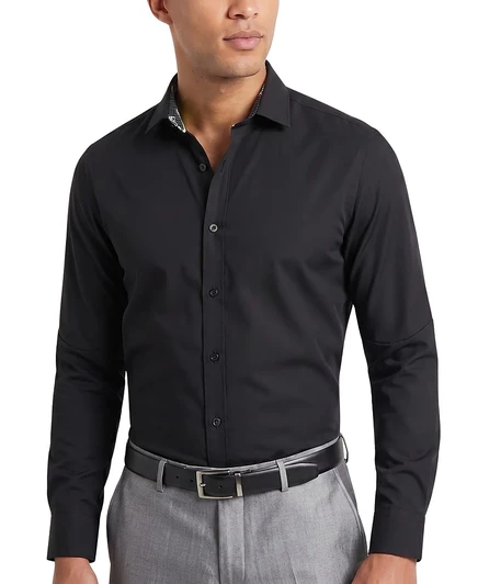 Мужская рубашка Tom Baine Slim Fit, черная