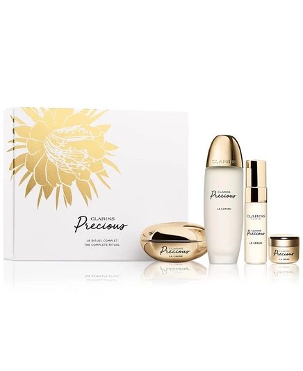 Clarins, 4 шт. Набор для ухода за кожей Precious Skin Discovery без цвета