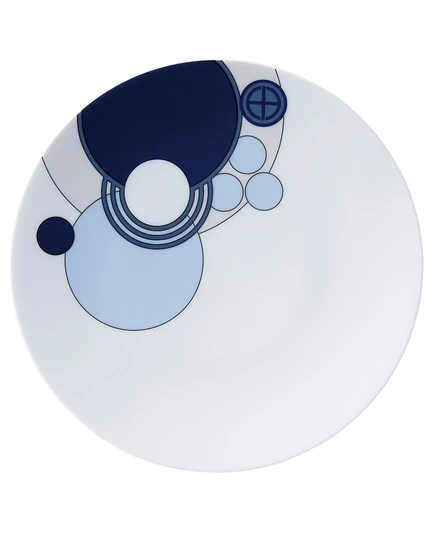 Тарелка Noritake Frank Lloyd Wright Imperial Cabaret 24 см, синяя