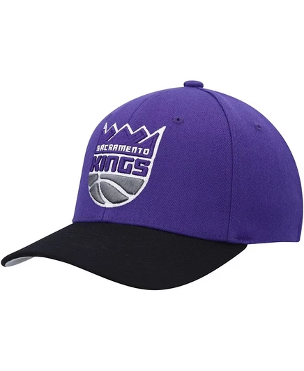 Мужская кепка Mitchell & Ness Sacramento Kings стрейч-снэпбэк, пурпурно-черная