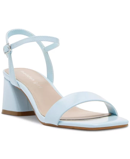  Босоножки на массивном каблуке Birdie из двух частей ice blue patent