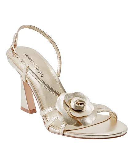  Женские босоножки на заостренном каблуке Hallan Rose gold