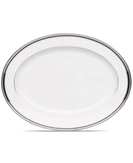 Сервировочное блюдо Noritake Austin Platinum 40,6 см, белое