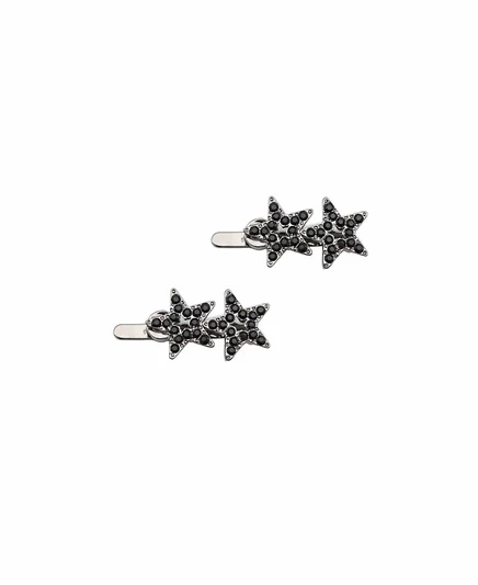 Женский набор магнитных заколок Twin Star, упаковка из 2 черных заколок