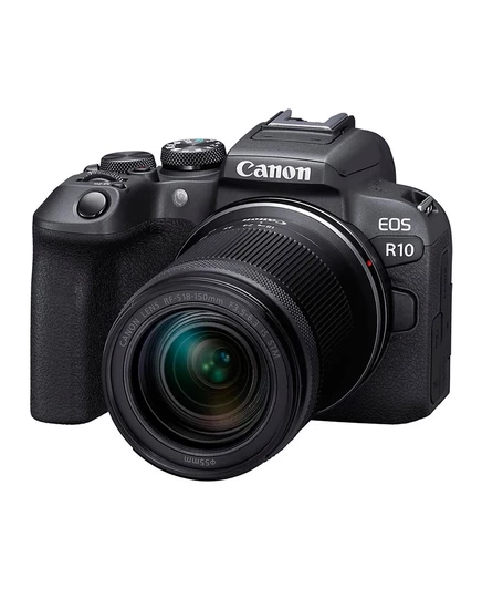Беззеркальная камера Canon EOS R10 с объективом RF‑S 18–150 мм, черная
