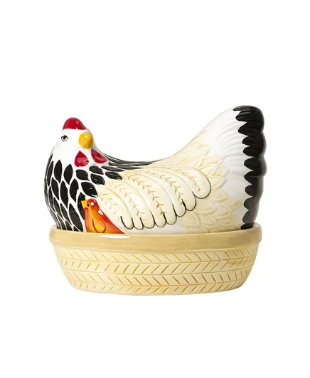 Банка для хранения Uncommon Goods Mother Hen, разноцветная