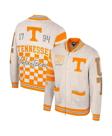 Женский свитер Colosseum Tennessee Volunteers на молнии, кремовый
