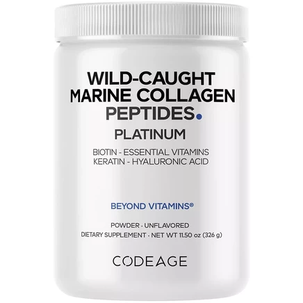 Морской коллаген Codeage Platinum с биотином 10000 мкг, 326 г