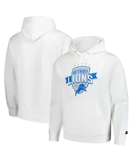 Мужская толстовка Starter Detroit Lions vintage, белая