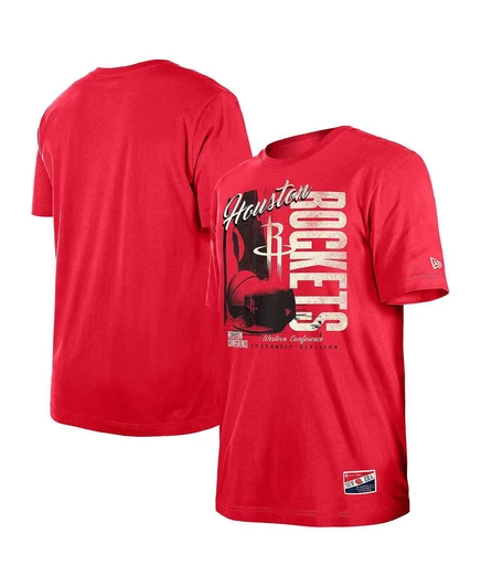 Мужская футболка New Era Houston Rockets винтаж, красная