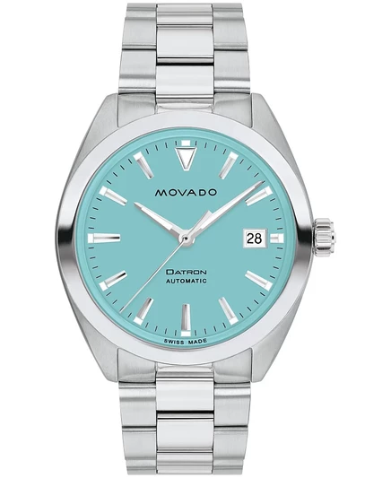 Мужские часы Movado Datron 40 мм, автоподзавод, серые