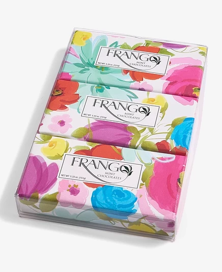 Набор из 3 коробок шоколадных конфет Frango Milk Mint, белый