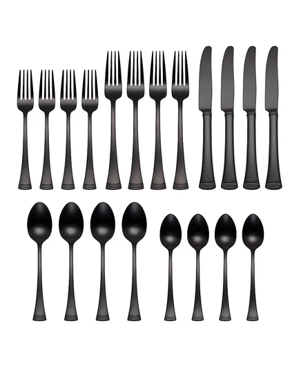 Набор столовых приборов Lenox Portola Black, 20 предметов