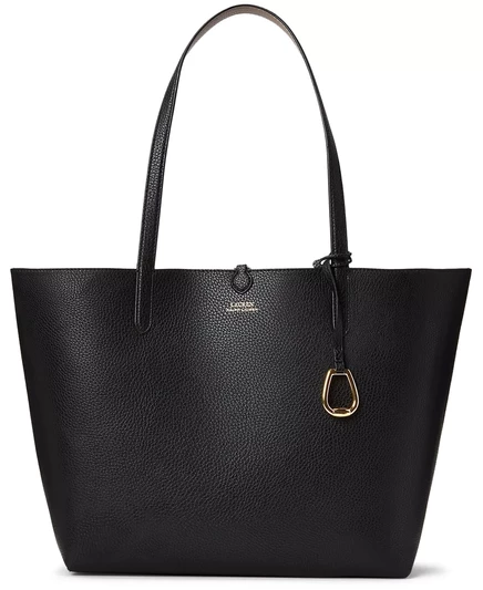  Большая двусторонняя сумка-тотализатор black/taupe/gold