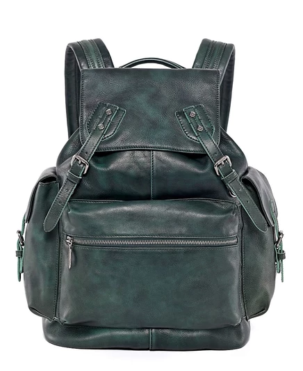 Женский рюкзак Old Trend Bryan из кожи 30×38×13 см, черный