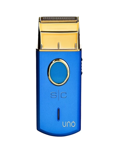 Мужская бритва из фольги StyleCraft Professional Uno Travel Sized с одним USB-зарядным устройством и колпачком - Blue синий