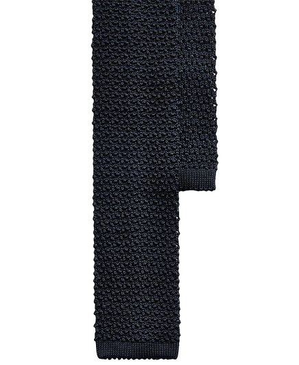 Мужской вязаный шелковый галстук Polo Ralph Lauren, синий