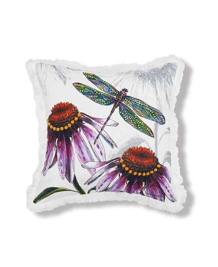 Декоративная подушка c & f home dragonfly 18″×18″, белая